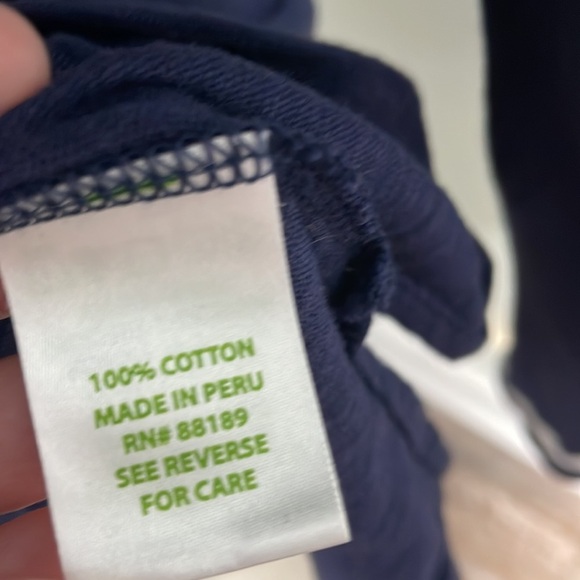 Lilly Pulitzer Thea V-Neck Navy embroidered Tunic Size Small - Picture 7 of 8